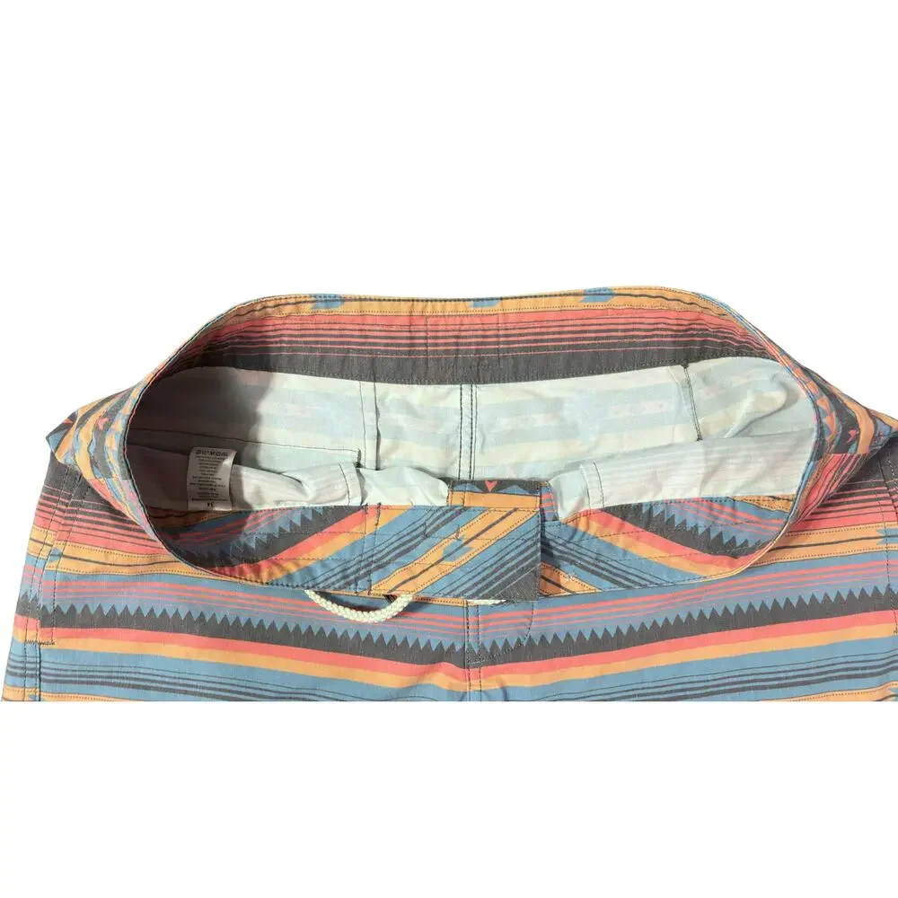 Faherty Doug Good Feather Native Design Board Shorts Swim Surf Men’s Size 32